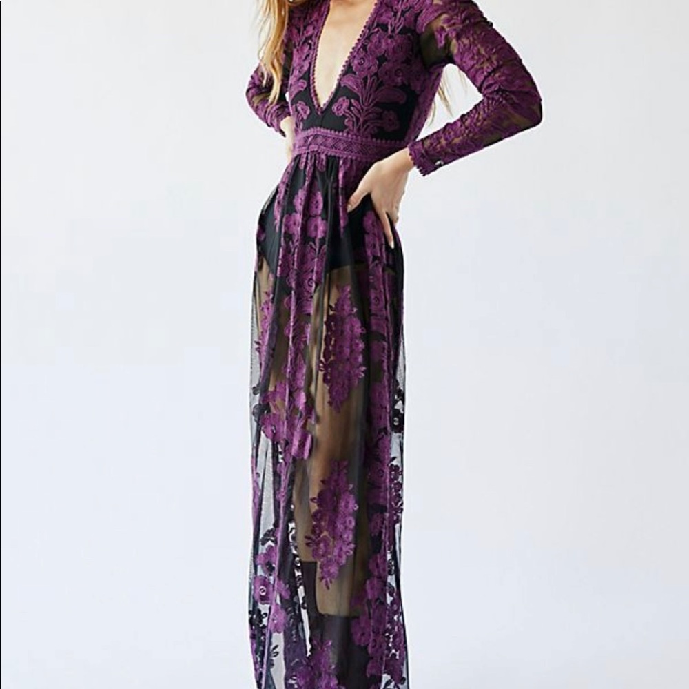Free People For Love & Lemons Temecula Maxi Dress M